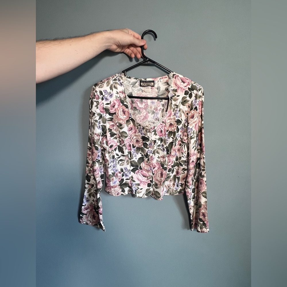 Vintage floral matching suit set 1980s/90s